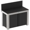 ENO Meuble de Cuisine pour Plancha 120 x 60 cm Félix en Inox