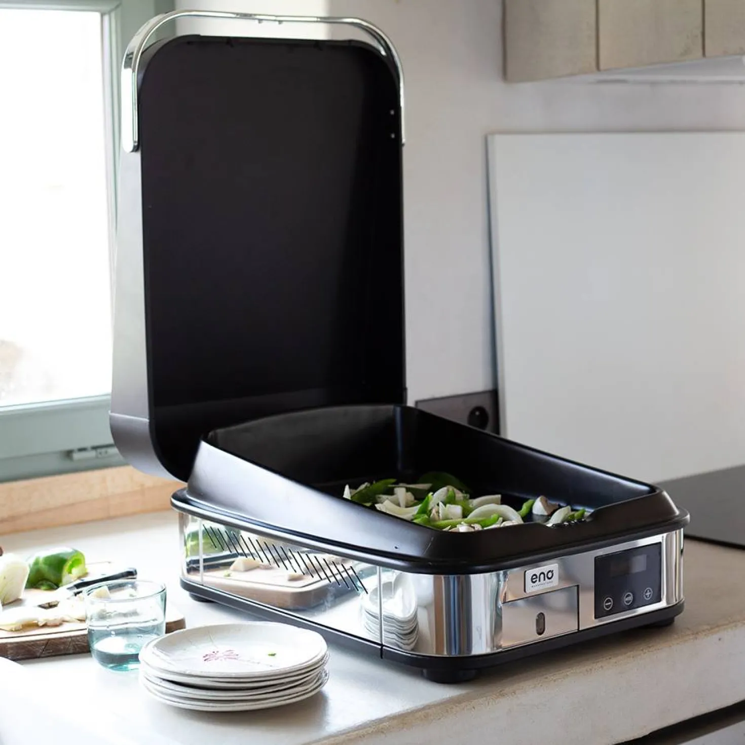 ENO Plancha sign Électrique 40 en Inox
