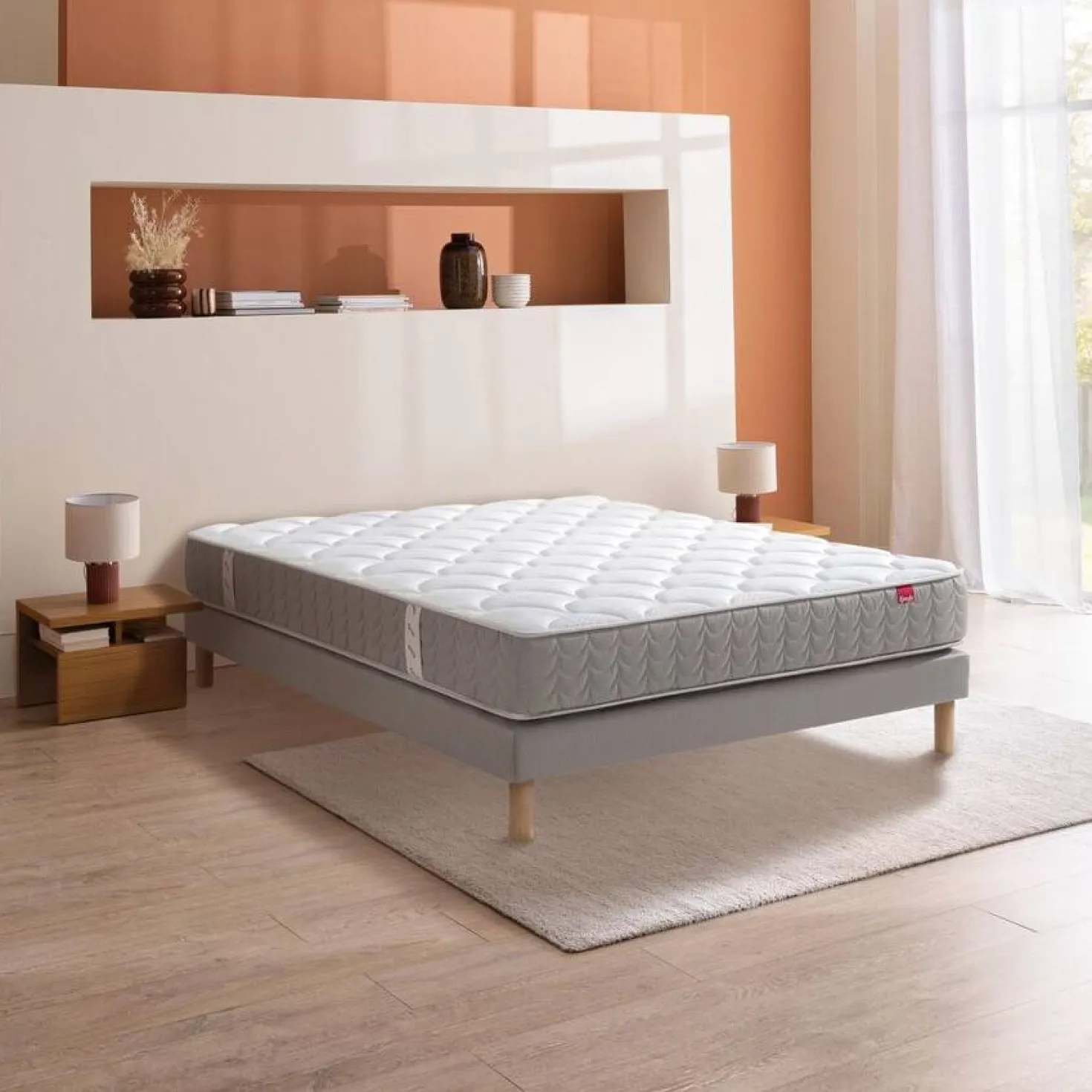 EPEDA Ensemble matelas et sommier Eloria