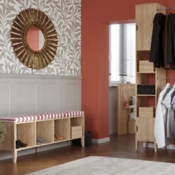Etagère bois massif 4 cases Elio