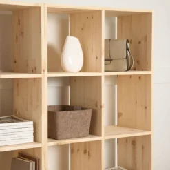 Etagère bois massif 16 cases Elio