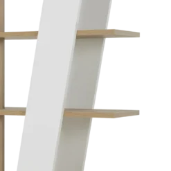 Etagère décor bois et blanc Gustave