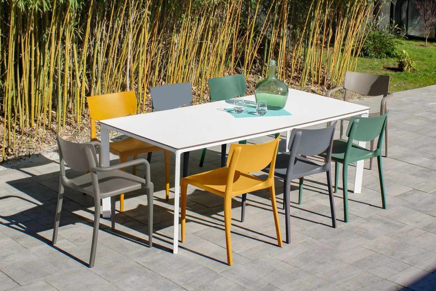 EZPELETA Lot de 2 Chaises Empilables Town