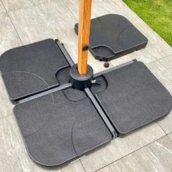 EZPELETA Lot de 4 Dalles à Remplir pour Parasol Flexo