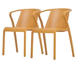 EZPELETA Lot de 2 Fauteuils Empilables Fado