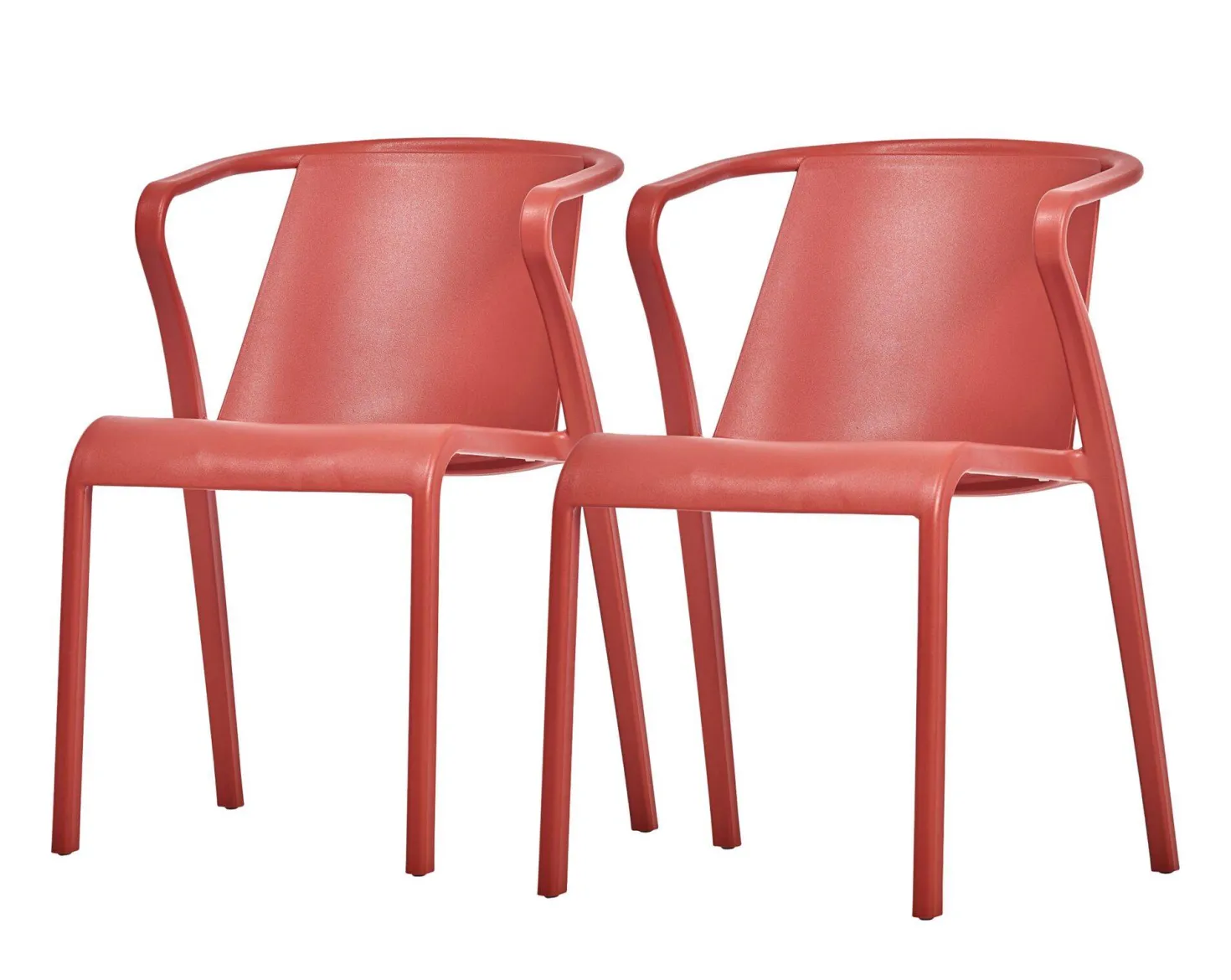 EZPELETA Lot de 2 Fauteuils Empilables Fado