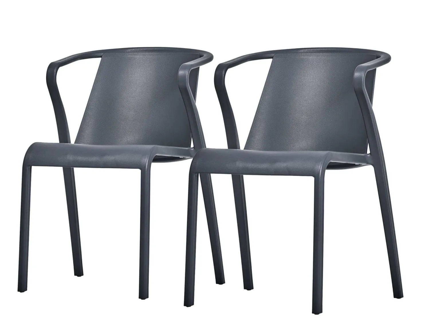EZPELETA Lot de 2 Fauteuils Empilables Fado