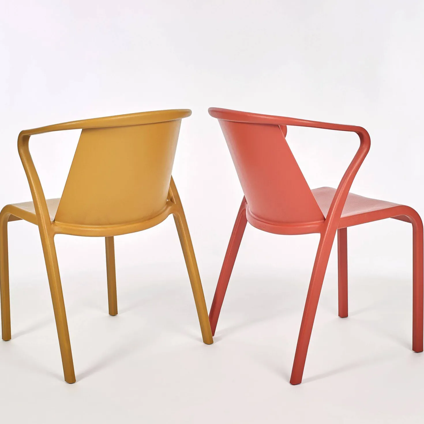 EZPELETA Lot de 2 Fauteuils Empilables Fado