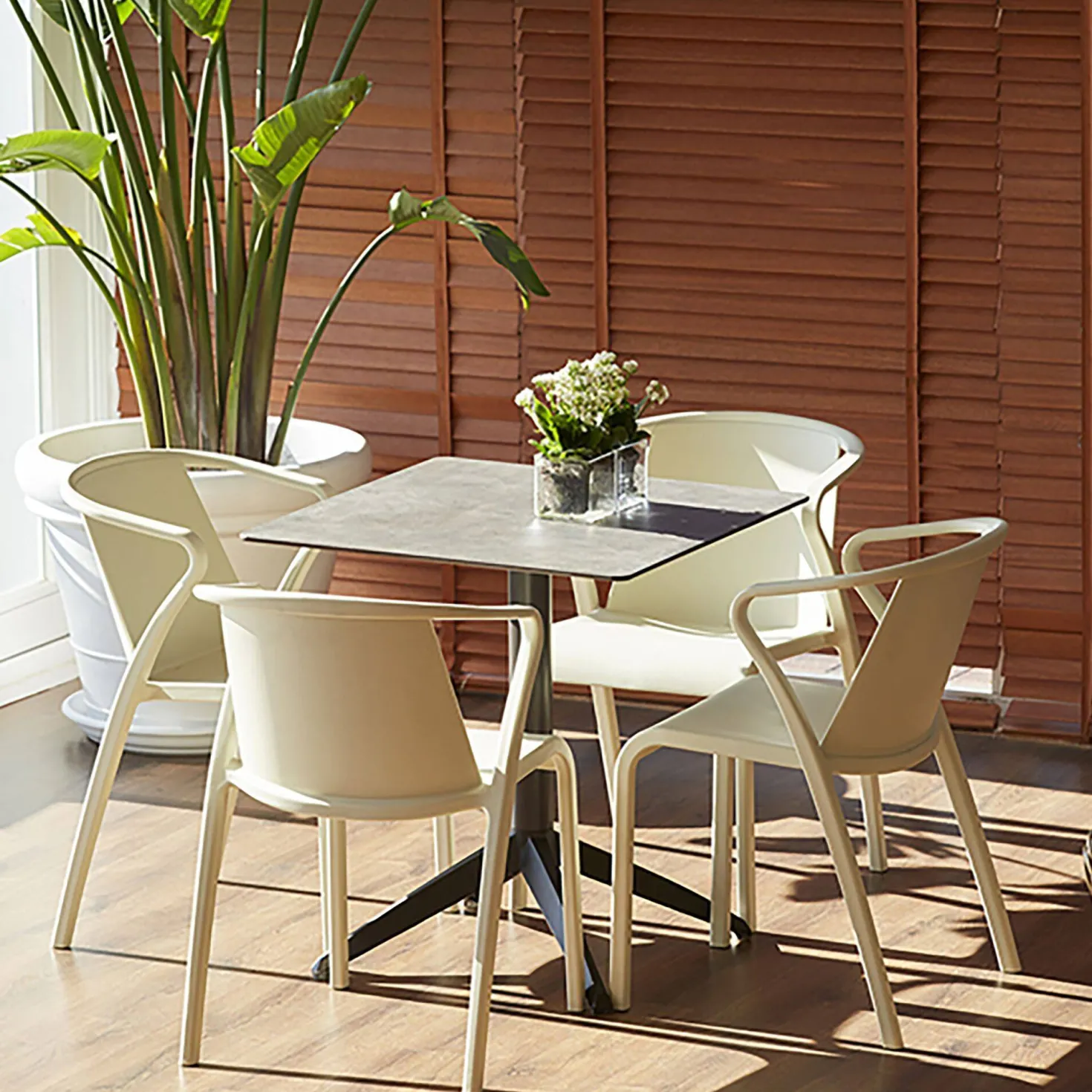 EZPELETA Lot de 2 Fauteuils Empilables Fado