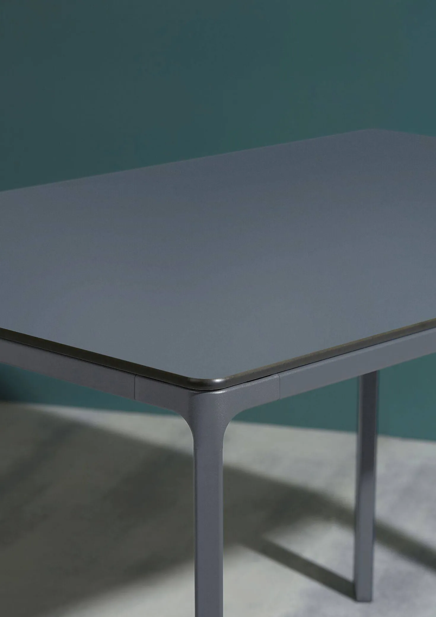 EZPELETA Table Rectangulaire 160 x 90 cm Meet en Aluminium