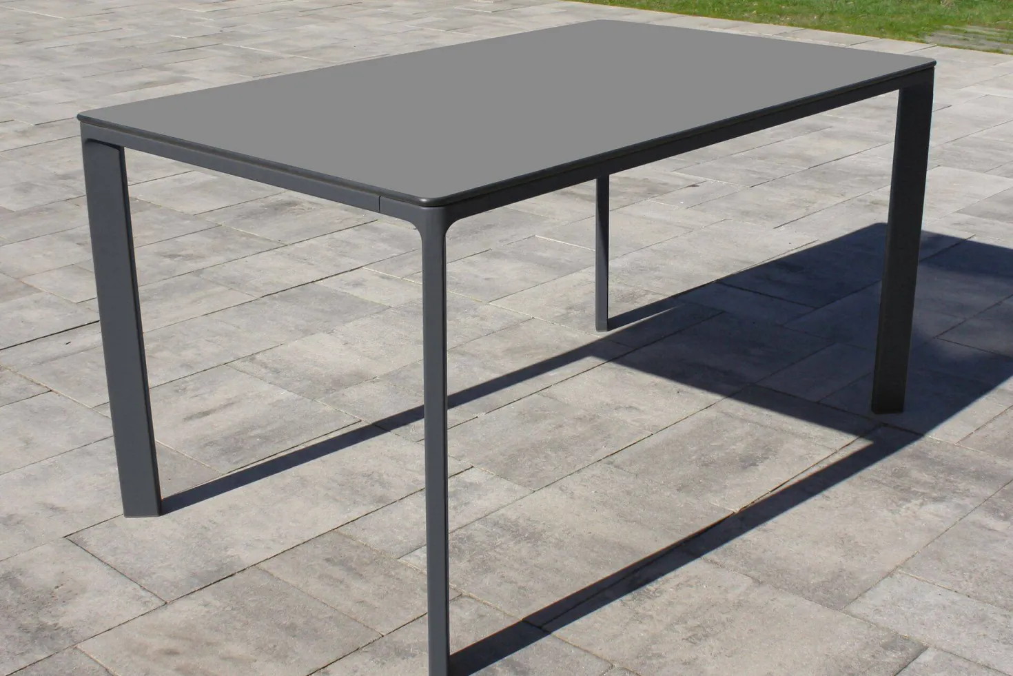 EZPELETA Table Rectangulaire 160 x 90 cm Meet en Aluminium