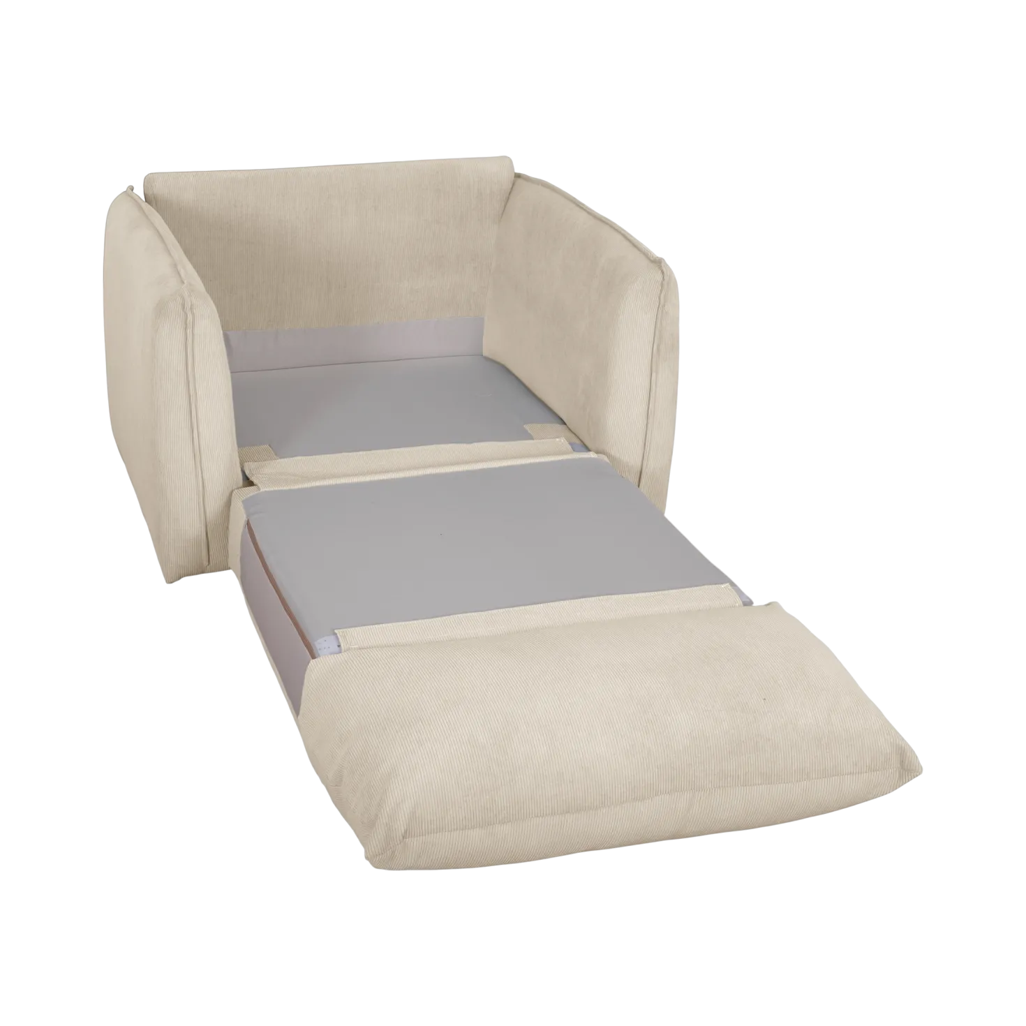 Fauteuil déplimousse velours côtelé Onyx