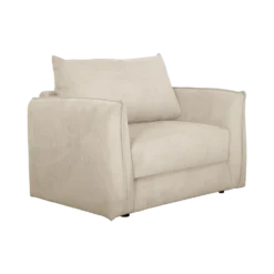 Fauteuil déplimousse velours côtelé Onyx