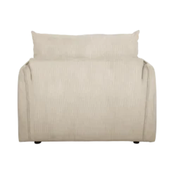 Fauteuil déplimousse velours côtelé Onyx