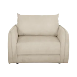 Fauteuil déplimousse velours côtelé Onyx