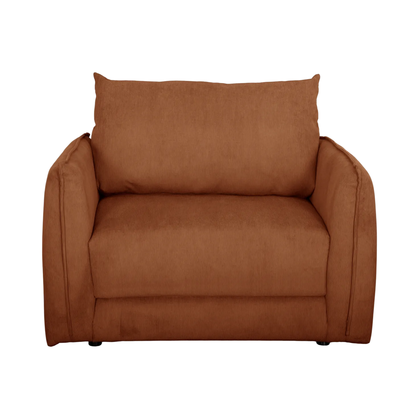 Fauteuil déplimousse velours côtelé Onyx