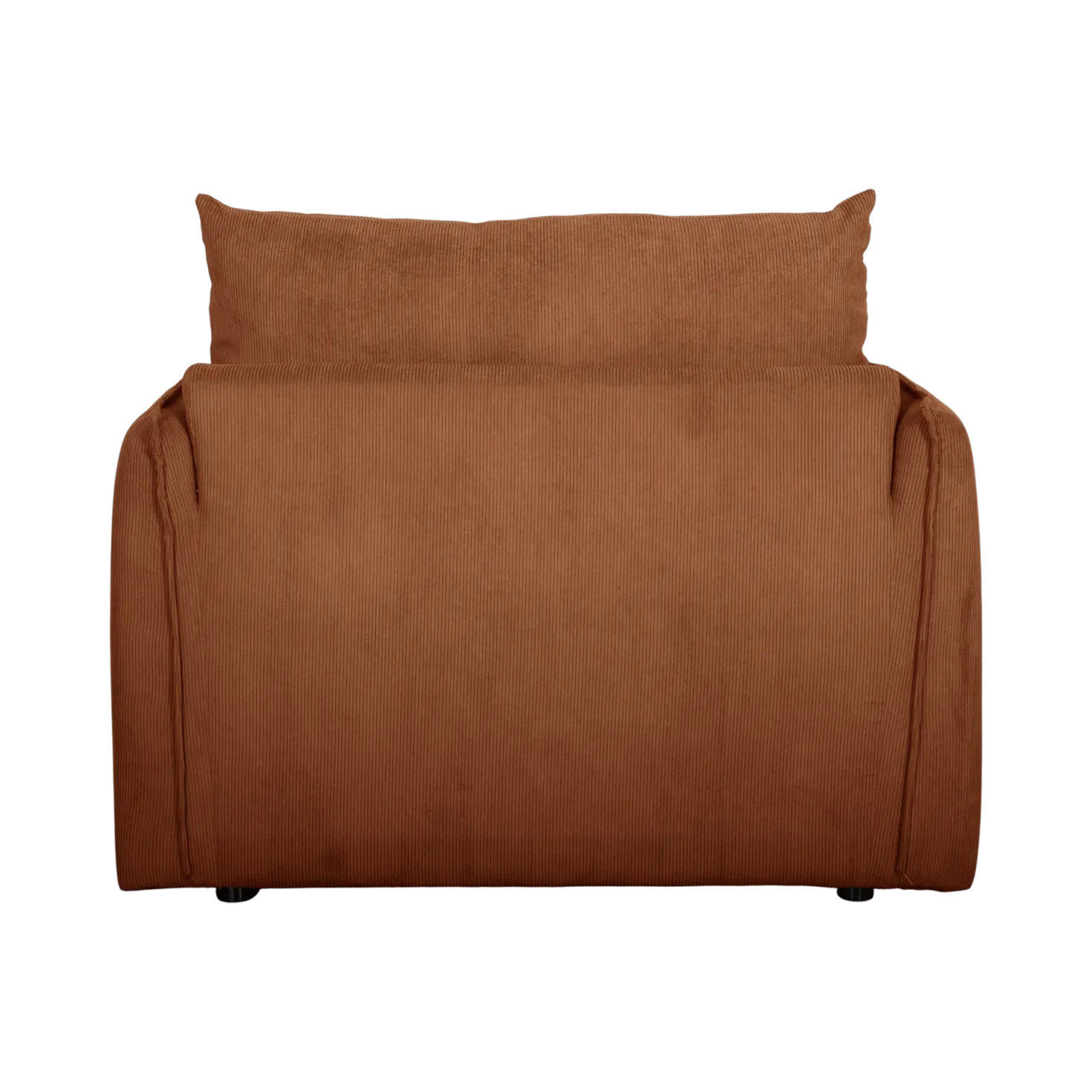 Fauteuil déplimousse velours côtelé Onyx