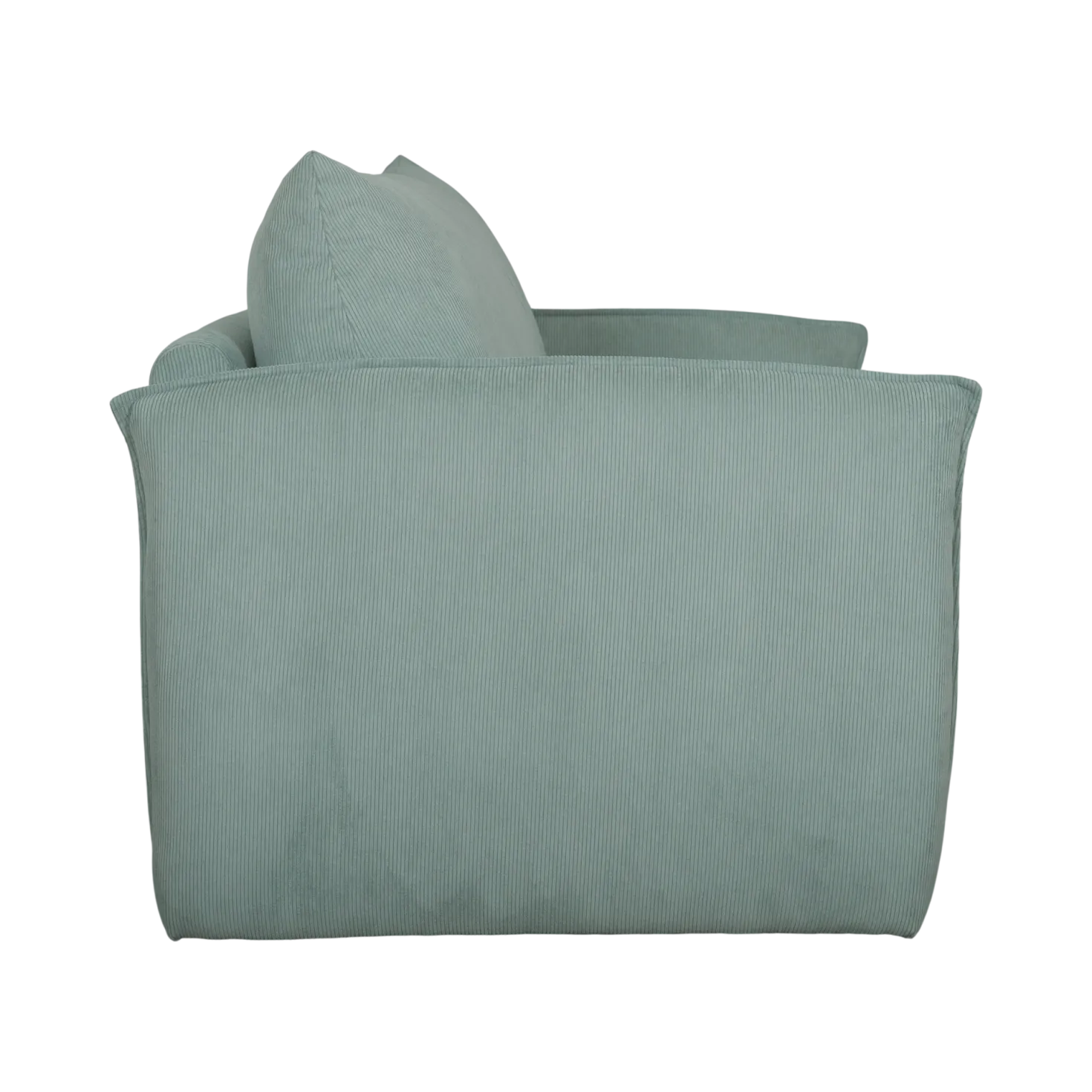 Fauteuil déplimousse velours côtelé Onyx