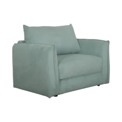 Fauteuil déplimousse velours côtelé Onyx