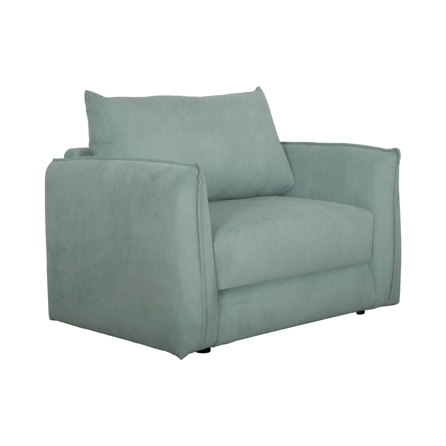 Fauteuil déplimousse velours côtelé Onyx