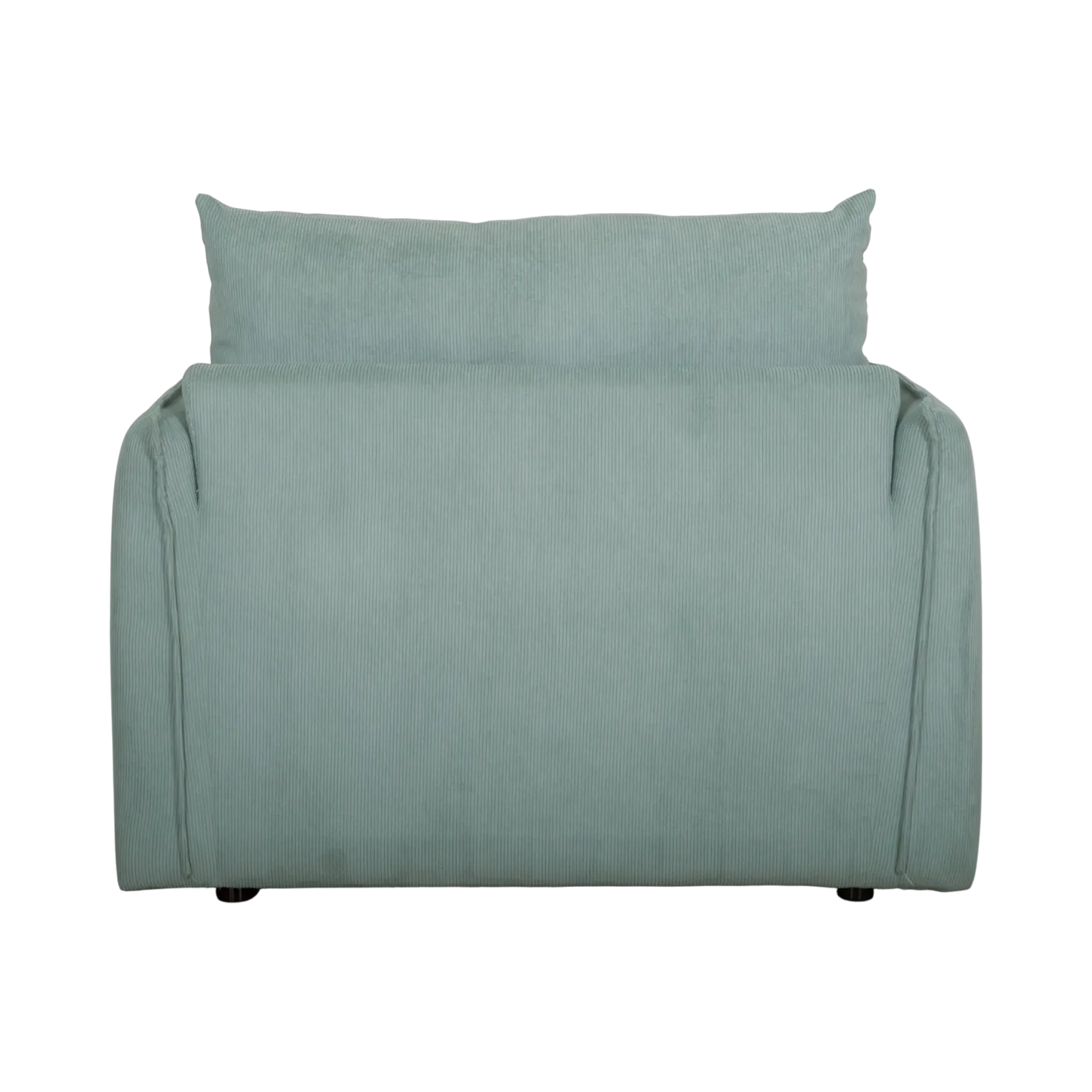 Fauteuil déplimousse velours côtelé Onyx