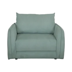 Fauteuil déplimousse velours côtelé Onyx