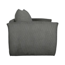 Fauteuil déplimousse velours côtelé Onyx