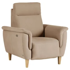 Fauteuil relax électrique coton lin Bergen