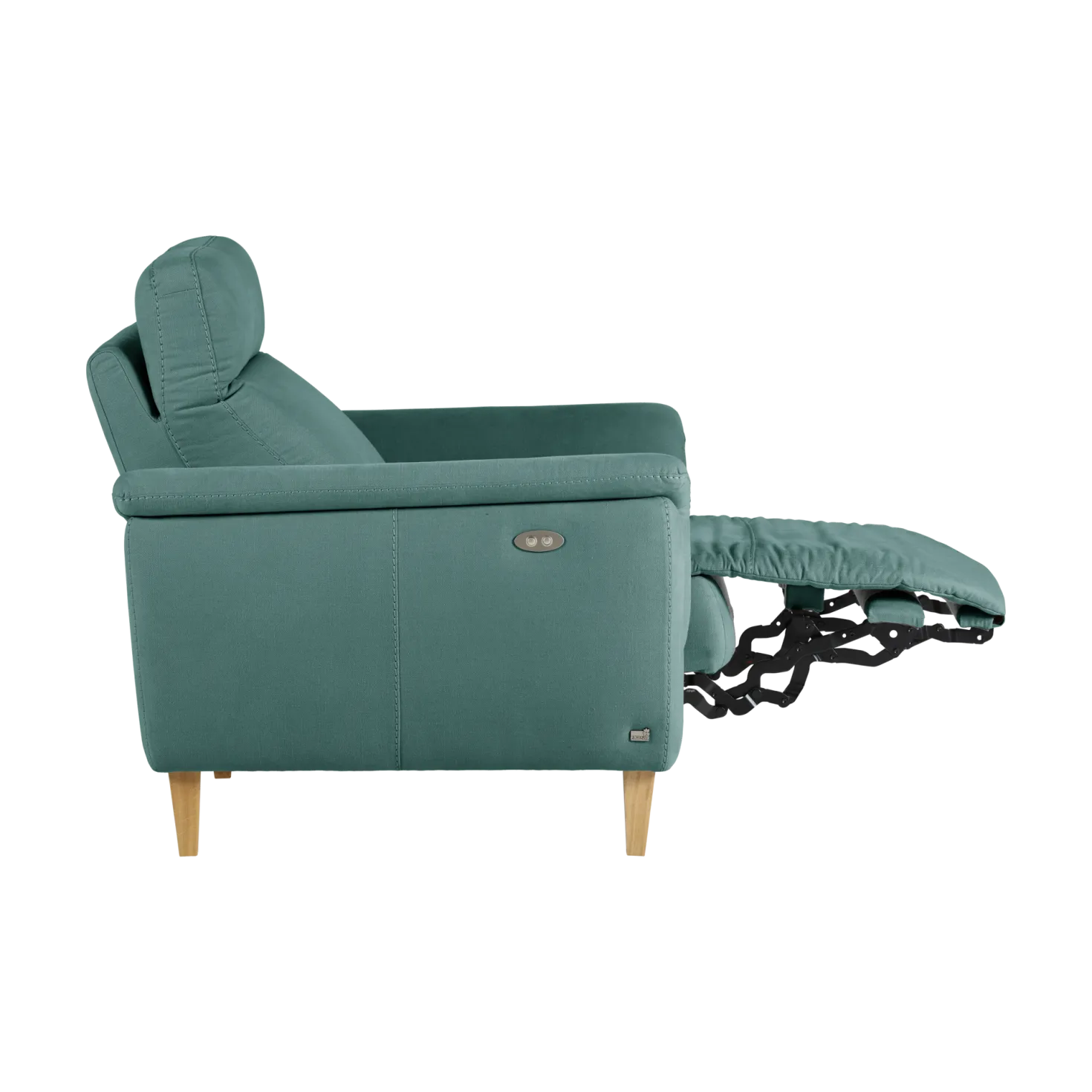 Fauteuil relax électrique coton lin Bergen