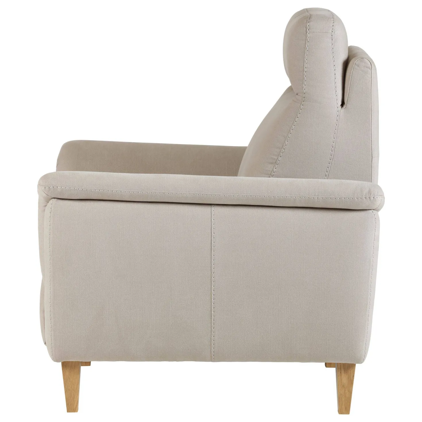 Fauteuil relax électrique coton lin Bergen
