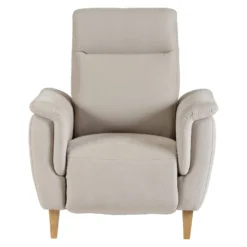 Fauteuil relax électrique coton lin Bergen