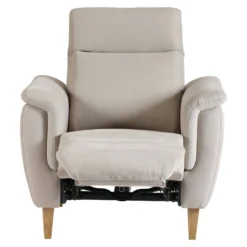 Fauteuil relax électrique coton lin Bergen