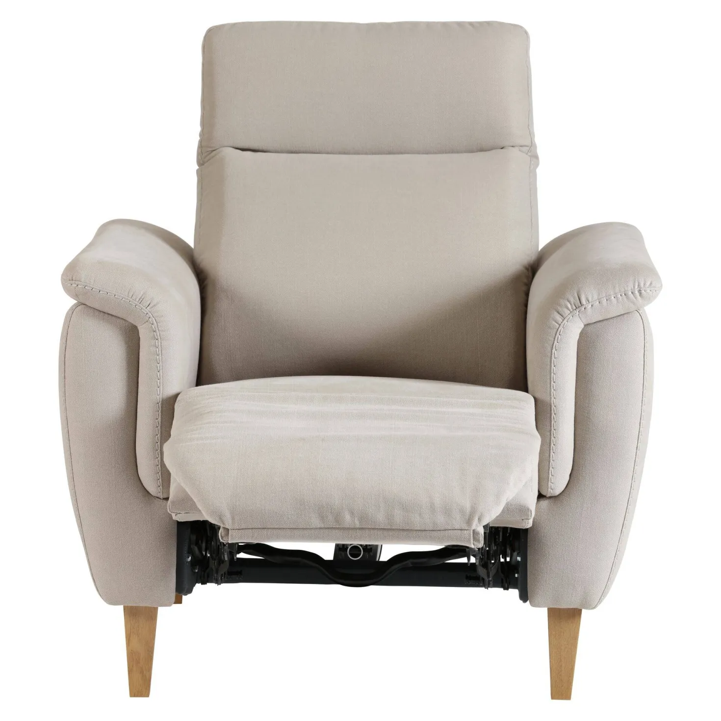 Fauteuil relax électrique coton lin Bergen