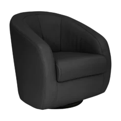 Fauteuil relax pivotant cuir Colin