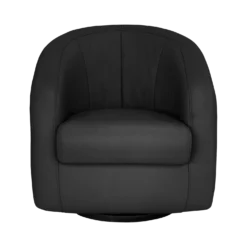 Fauteuil relax pivotant cuir Colin