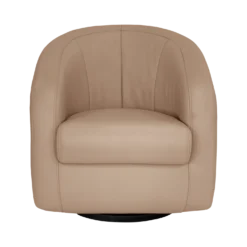 Fauteuil relax pivotant cuir Colin