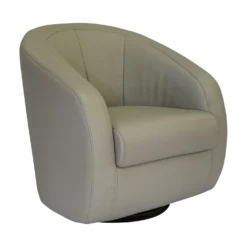 Fauteuil relax pivotant cuir Colin