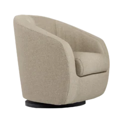 Fauteuil relax pivotant tissu Colin