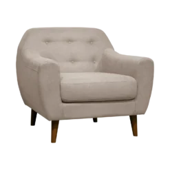 Fauteuil tissu chiné Agathe