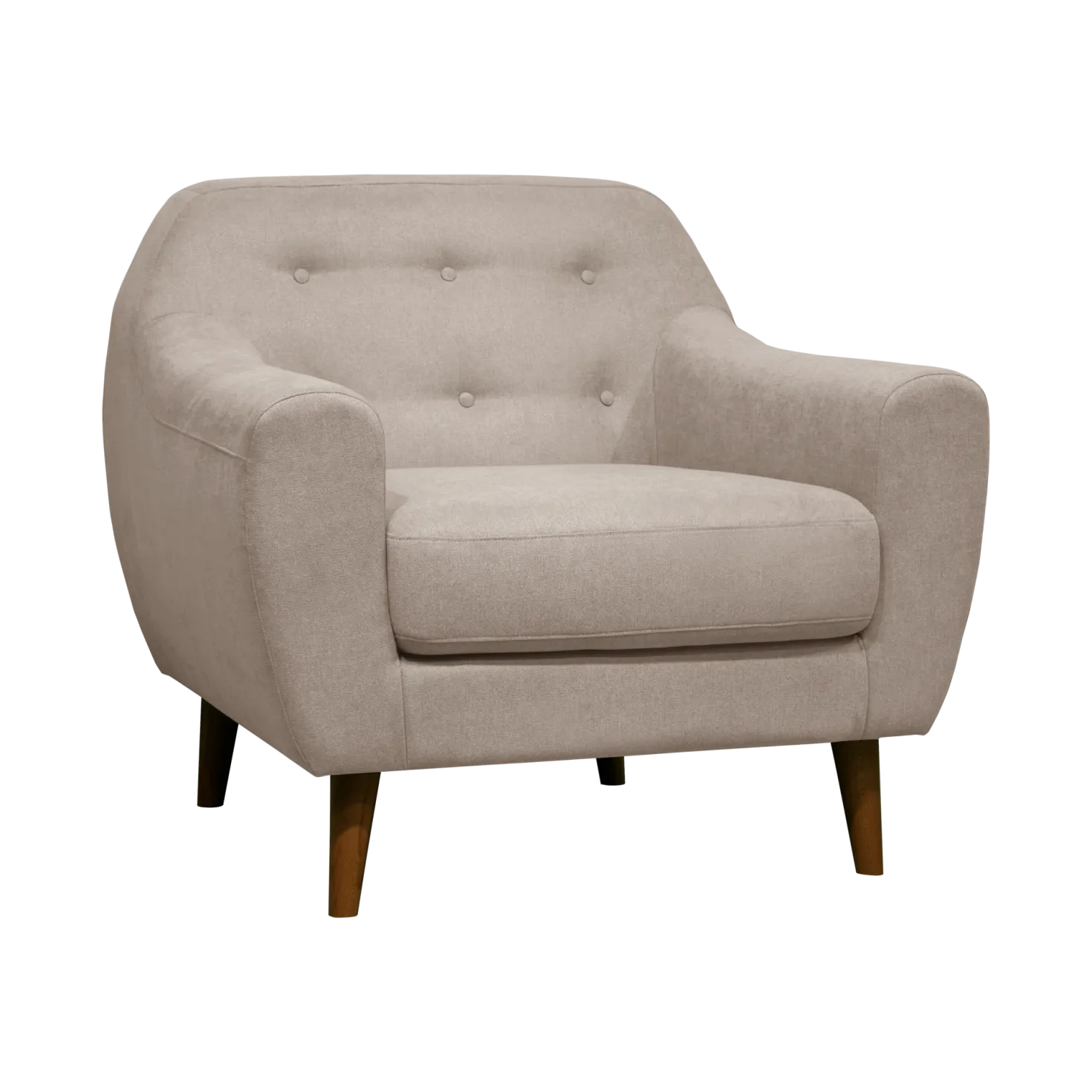 Fauteuil tissu chiné Agathe