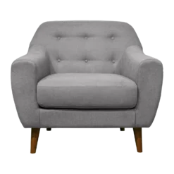 Fauteuil tissu chiné Agathe