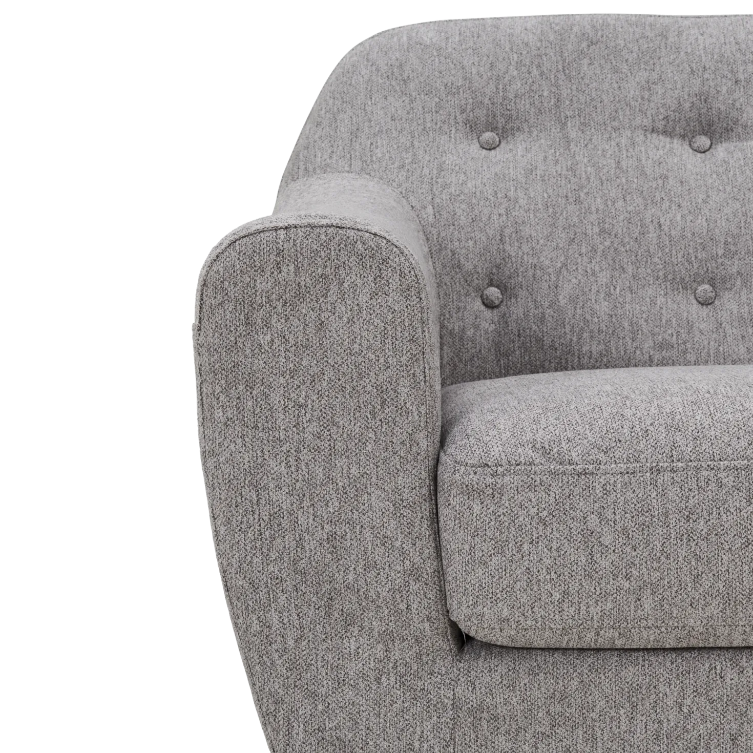Fauteuil tissu chiné Agathe