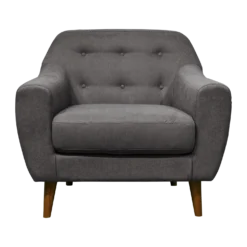 Fauteuil tissu chiné Agathe