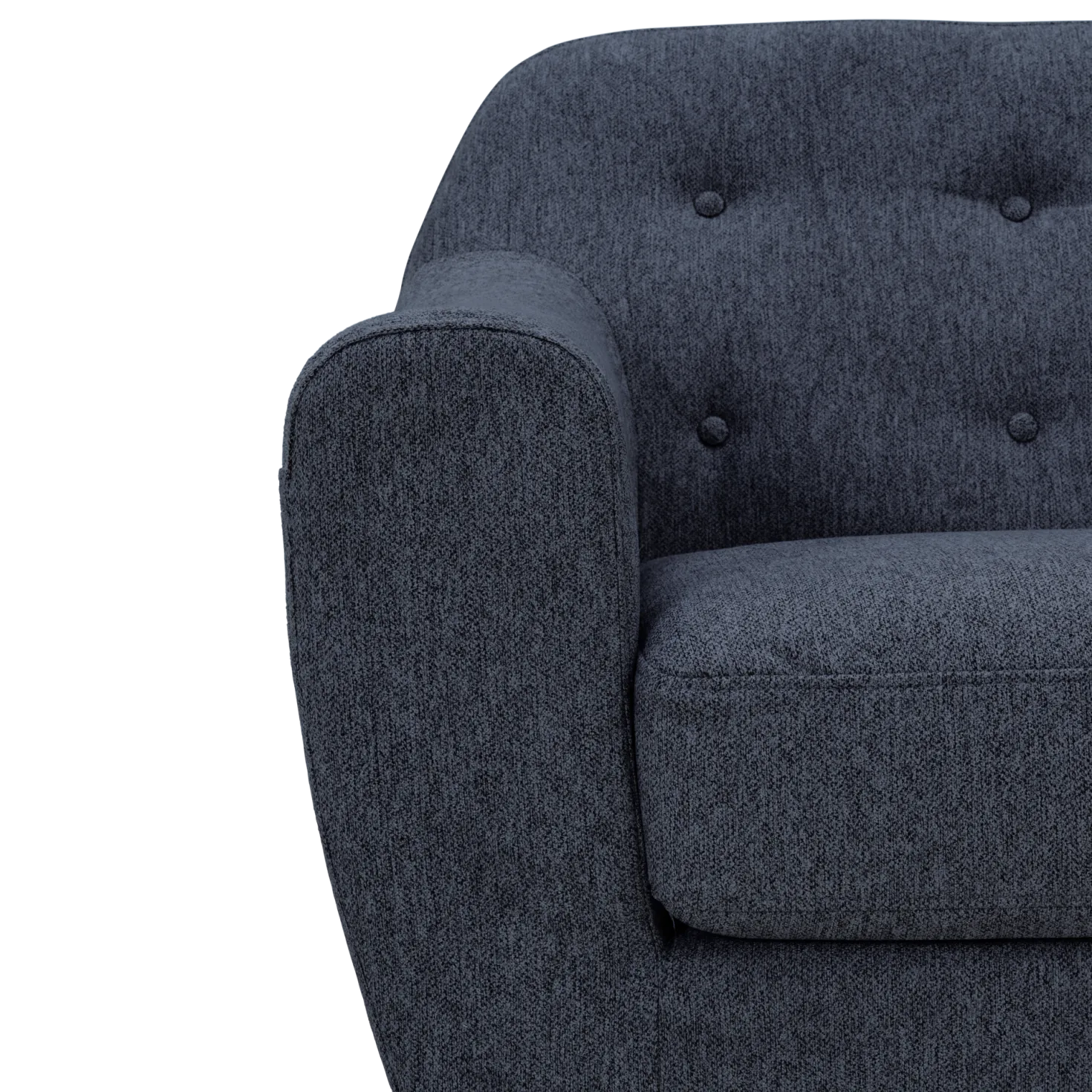 Fauteuil tissu chiné Agathe
