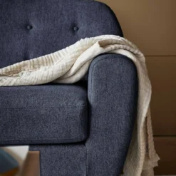 Fauteuil tissu chiné Agathe