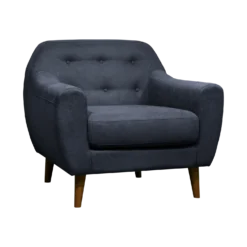 Fauteuil tissu chiné Agathe
