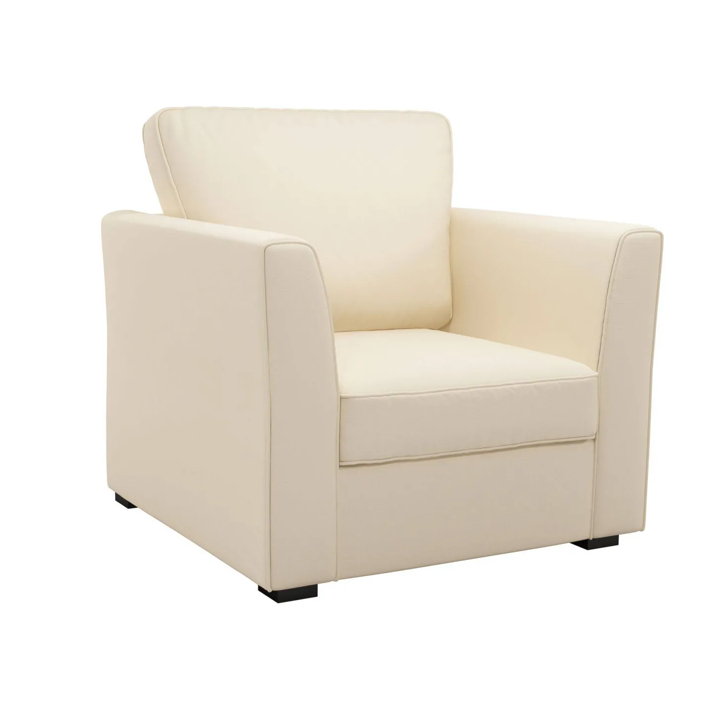 Fauteuil tissu coton déhoussable Marbella
