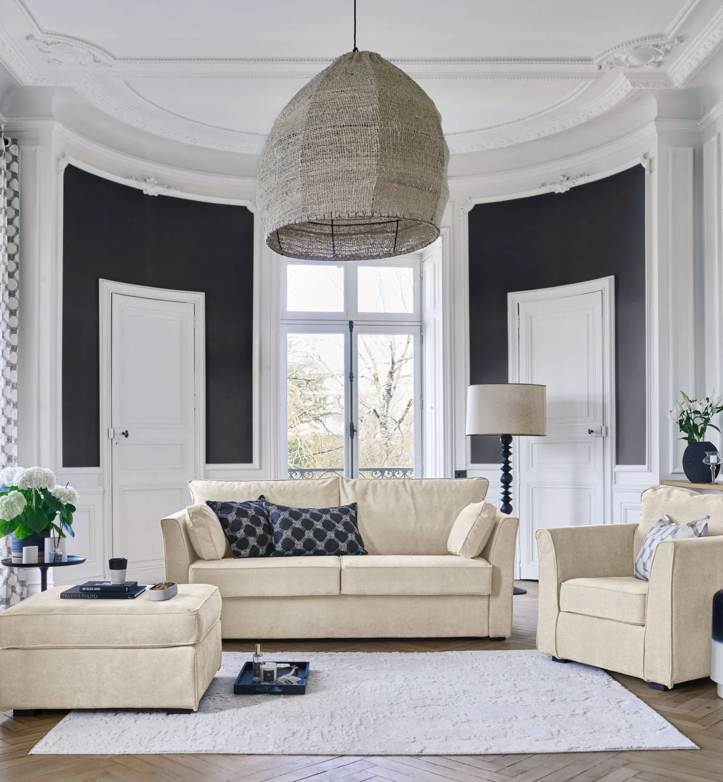 Fauteuil tissu déhoussable Marbella
