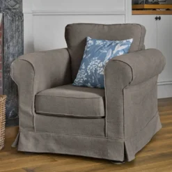 Fauteuil tissu déhoussable Naxos