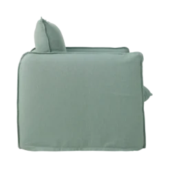 Fauteuil tissu effet lin Orphée